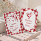 Invitation Fête de Bébé Livraison Spéciale de Pizza