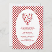 Invitation Fête de bébé Livraison Spéciale Pizza (Dos)