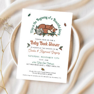 Invitation Fête de Bébé Livre