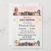 Invitation Fête de Bébé Livre d'Histoires Le Prochain Chapitr (Devant)