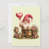 Invitation Fête de bébé lutin rouge (Dos)