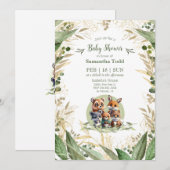Invitation Fête de Bébé Merveilles de la Forêt (Devant / Derrière)