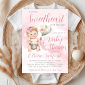 Invitation Fête de Bébé Mignon Petit Chéri