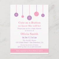 Fête de Bébé Mignonne comme un Bouton Rose Violet
