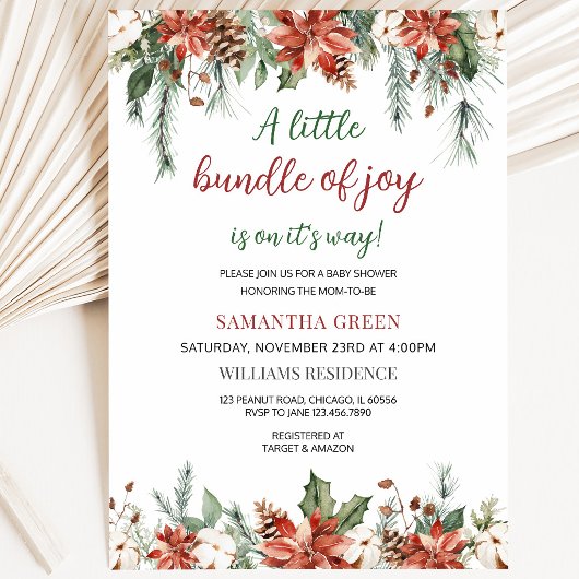 Invitation Fête de Bébé Mixte Petite Merveille