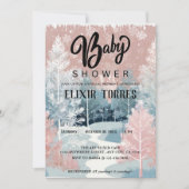 Invitation Fête de Bébé Moderne à l'Aquarelle sur le Thème de (Devant)