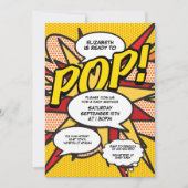 Invitation Fête de bébé moderne amusante prête à exploser Pho (Devant)