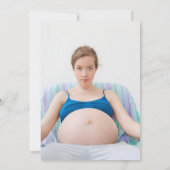 Invitation Fête de bébé moderne amusante prête à exploser Pho (Dos)