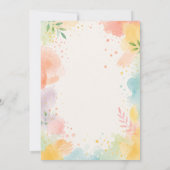 Invitation Fête de Bébé Moderne en Sucette | Éclaboussure de (Dos)