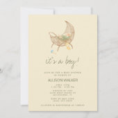 Invitation Fête de bébé neutre et terreuse (Devant)
