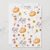 Invitation Fête de Bébé Neutre Pumpkin Spice Everything Nice (Dos)