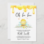 Invitation Fête de Bébé Oh BaBee (Devant)