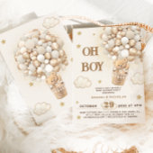 Invitation Fête de bébé Oh Boy