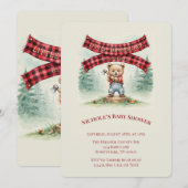 Invitation Fête de Bébé Petit Bûcheron (Devant / Derrière)