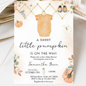 Invitation Fête de Bébé Petite Citrouille Neutre