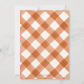 Invitation Fête de bébé petite CITROUILLE neutre en fleurs (Dos)