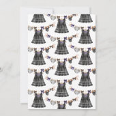 Invitation Fête de bébé Petite Goule Halloween Violet (Dos)