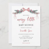 Invitation Fête de Bébé Petite Joyeuse (Devant)