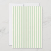 Invitation Fête de Bébé Petite Pousse Verte (Dos)