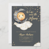 Invitation Fête de Bébé Pleine Lune (Devant)