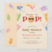 Invitation Fête de Bébé Popsicle d'Été Prêt à Naître (Devant / Derrière)