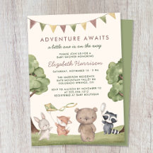 Fête de Bébé pour les Animaux de la Forêt "L'Avent