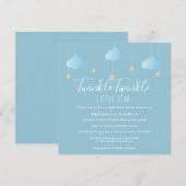 Invitation Fête de Bébé pour les couples Twinkle Twinkle Litt (Devant / Derrière)
