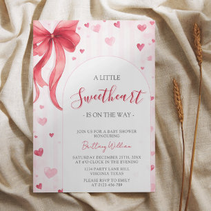 Invitation Fête de bébé pour petite chérie de la Saint-Valent