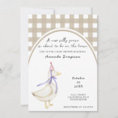 Invitation Fête de bébé pour un petit fou (Devant)