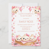 Invitation Fête de Bébé pour une Adorable Fille Pâté (Devant)