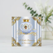 Invitation Fête de bébé Prince Ethnique Royal (Debout devant)