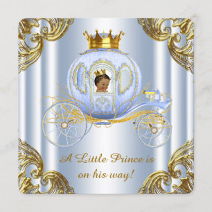 Invitation Fête de bébé Prince Ethnique Royal