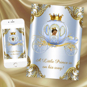 Invitation Fête de bébé Prince Ethnique Royal
