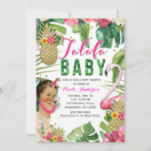 Invitation Fête de bébé rétro tropicale Talofa (Devant)