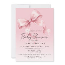 Fête de bébé rose élégante et douce