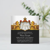 Invitation Fête de bébé RoyalPrince (Debout devant)