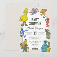 Fête de bébé Rue Sésame vintage