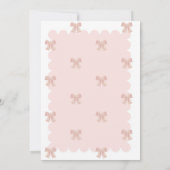 Invitation Fête de Bébé Simple Arc-en-Ciel Rose à l'Aquarelle (Dos)