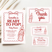 Invitation Fête de Bébé Soda Prête à Exploser