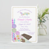 Invitation Fête de Bébé Sucrée et Épicée Sugar and Spice (Debout devant)