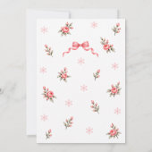 Invitation Fête de bébé Sugar Plum Nutcracker Clothesline Gir (Dos)