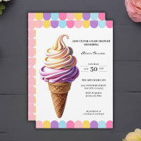 Fête de Bébé sur le thème de la glace pastel color