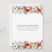 Invitation Fête de bébé sur le thème du livre de Noël (Dos)