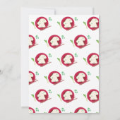 Invitation Fête de bébé thème Kawaii Chinois Dumpling Végétal (Dos)