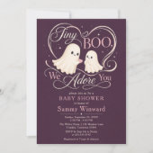 Invitation Fête de bébé Tiny Boo adoré (Devant)
