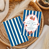 Invitation Fête de Bébé Tomate Thème Italien