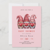 Invitation Fête de bébé Trois Gnome (Devant)