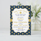 Invitation Fête de Bébé Twink, Twinkle Little Star (Debout devant)