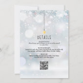 Invitation Fête de bébé Twinkle Sprinkle Winter tout-en-un (Dos)