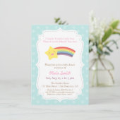 Invitation Fête de Bébé Twinkle Twinkle Little Star (Debout devant)